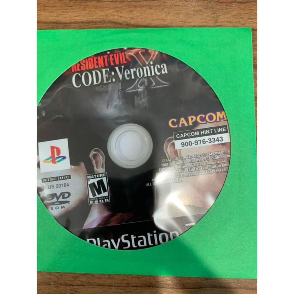 Resident Evil Code Veronica PlayStation 2 PS 2 Disc Only Tested and Works Capcom